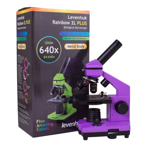  Levenhuk Rainbow 2L PLUS Amethyst Kids Microscope by Levenhuk
