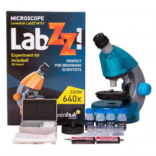  Levenhuk LabZZ Blue Plastic Azure Kids Microscope by Levenhuk
