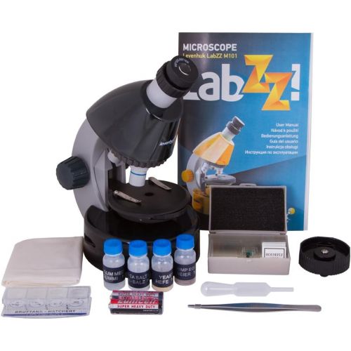  [아마존베스트]Levenhuk LabZZ M101 Moonstone Microscope for Kids with Experiment Kit  Choose Your Favorite Color