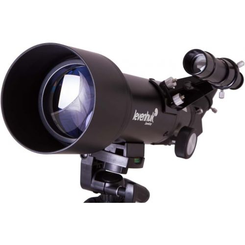  Levenhuk Skyline Portable Travel 70 Refractor Telescope with Backpack  Compact & Lightweight