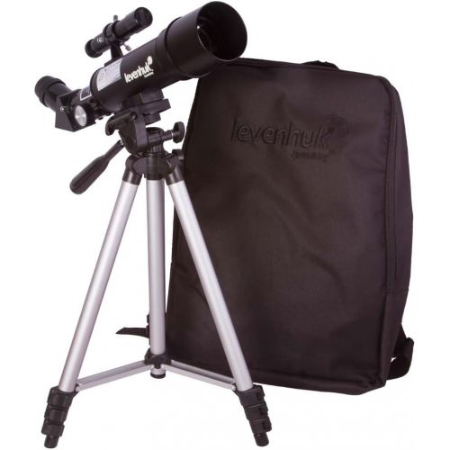  Levenhuk Skyline Portable Travel 50 Refractor Telescope with Backpack ? Fully Multi-Coated Optics