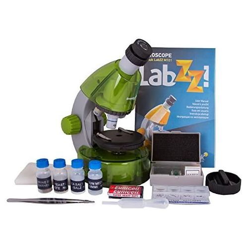  Levenhuk LabZZ M101 Lime Microscope for Kids with Experiment Kit  Choose Your Favorite Color