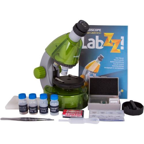  Levenhuk LabZZ M101 Lime Microscope for Kids with Experiment Kit  Choose Your Favorite Color