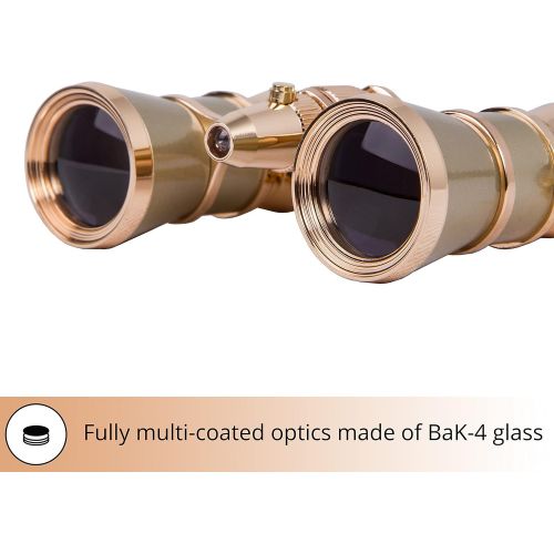  [아마존베스트]Levenhuk Broadway 325F Opera Glasses (Black Theater Binoculars with LED Light and Chain)