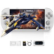 Trimui Smart Pro Handheld Game Console, Retro Hand Held Video Gaming Consoles with 64G/256G TF Card, 5 inch Screen Portable - White 64GB