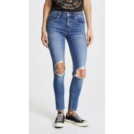 Levis 721 High Rise Distressed Skinny Jeans