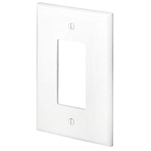  [아마존베스트]Leviton, White 88601 1-Gang Decora/GFCI, Wallplate, Oversized, Thermoset, Device Mount, 1-Pack