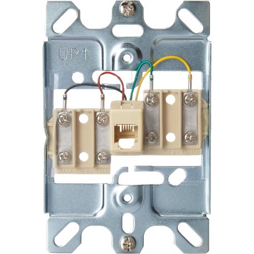  Leviton C0256-SS 6P4C TELEPHONE WP STAINLESS STEEL