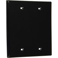 Leviton 80725-E 2-Gang No Device Blank Wallplate, Box Mounted, Black, 25-Pack