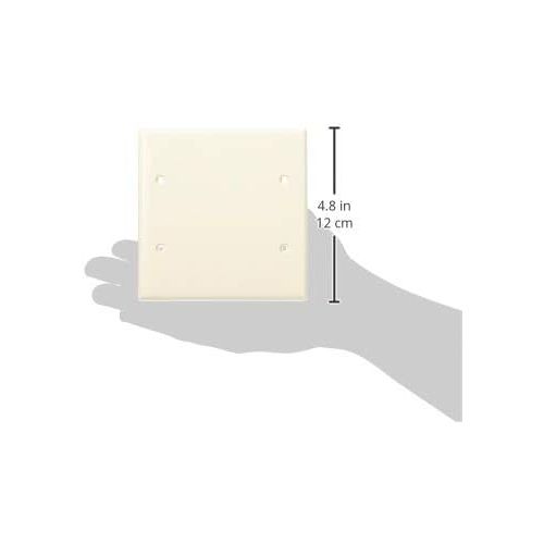  Leviton 80725-E 2-Gang No Device Blank Wallplate, Box Mounted, Black, 25-Pack