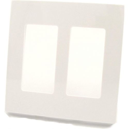  Leviton 80309-SW 2-Gang Decora Plus Wallplate Screwless Snap-On Mount, White, 20-Pack