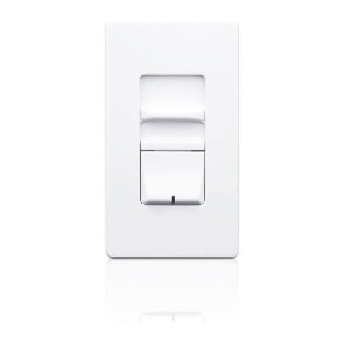  Leviton AWSMT-HAW Renoir II Preset Slide Dimmer, Ballast 3-Wire Control, Thin Heat Sink, Narrow, 5A, White