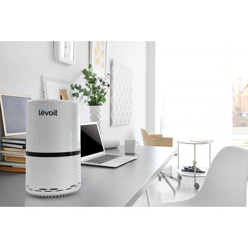  Levoit LEVOIT LV-H132 Air Purifier with True Hepa Filter, Odor Allergies Eliminator for Smokers, Smoke, Dust, Mold, Home and Pets, Air Cleaner with Night Light, US-120V