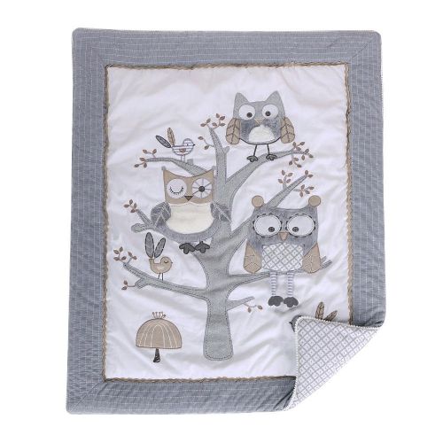  Levtex Baby Night Owl Mobile, Gray, Nursery Mobiles