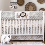 Levtex Baby Tanzania Neutral 5-Piece Crib Bedding Set, GreyBlackCreamTan