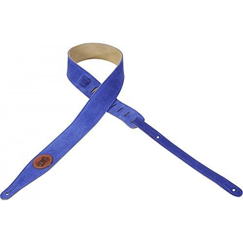  Levys Leathers Levys - MS217-ROY - Suede Guitar Strap 2 12 - Royal Blue