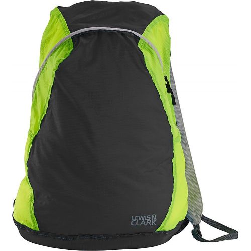  [아마존베스트]Lewis N. Clark Lewis N Clark ElectroLight Multipurpose Travel Backpack: Lightweight Backpack for Women + Men Packable Daypack, Hiking Camping, Ditty Bag, Charcoal/Neon Lemon