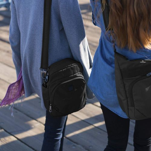  Lewis N. Clark Secura RFID Blocking Anti-Theft Backpack + Crossbody Bag for Travel