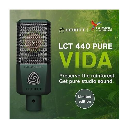  LCT 440 PURE VIDA Edition Large Diaphragm Condenser Microphone Rainforest Green