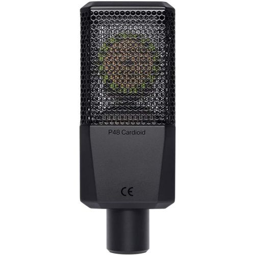  Lewitt LCT-440-Pure Single-Pattern, Condenser Microphone Bundle with Auray MS-5230F Tripod Mic Stand and XLR-XLR Cable