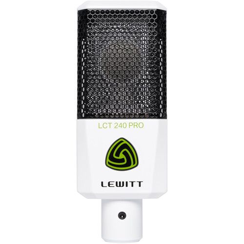  Lewitt LCT-240 Pro Condenser Mic Value Pack with Shockmount (White)