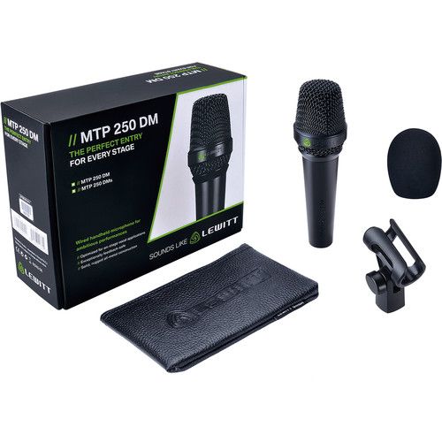  Lewitt MTP 250 DMs Handheld Vocal Microphone with On/Off Switch