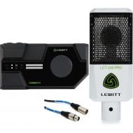 Lewitt Connect 6 USB-C Audio interface and LCT 240 PRO Condenser Microphone Bundle - White
