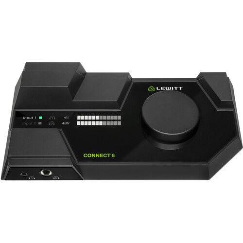  Lewitt CONNECT 6 Desktop 6x6 Dual USB-C Audio Interface for Computer and Phone/Tablet