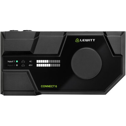  Lewitt CONNECT 6 Desktop 6x6 Dual USB-C Audio Interface for Computer and Phone/Tablet