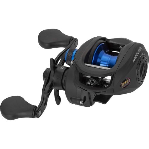  Lews Fishing American Heroes Speed Spool Baitcast Reel (Boxed Pack), 7.2 oz.120 yd.12 lb.6.4:1