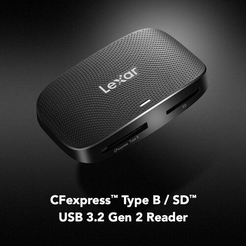  Lexar Professional CFexpress Type B/SD USB 3.2 Gen 2 Card Reader