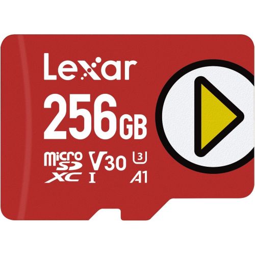  Lexar PLAY 256GB microSDXC UHS-I-Card, Up To 150MB/s Read, Compatible-with Nintendo-Switch, Portable Gaming Devices, Smartphones and Tablets (LMSPLAY256G-BNNNU)