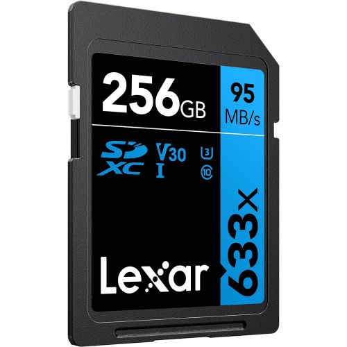  Lexar Professional 633x 256GB SDXC UHS-I Card (LSD256CBNL633)