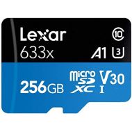 Lexar High-Performance 633x 256GB microSDXC UHS-I Card with SD Adapter (LSDMI256BBNL633A)
