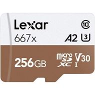 Lexar Professional 667X 256GB MicroSDXC UHS-I/U3 Card (LSDMI256BNA667A)