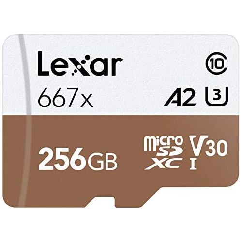  Lexar Professional 667X 256GB MicroSDXC UHS-I/U3 Card (LSDMI256BNA667A)