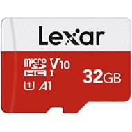 Lexar 32GB Micro SD Card, microSDHC UHS-I Flash Memory Card with Adapter - Up to 100MB/s, U1, Class10, V10, A1, High Speed TF Card