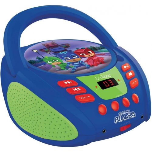  [아마존 핫딜]  [아마존핫딜]Lexibook PJMAsks Boombox CD-Player, AUX-Eingangsbuchse, AC-Betrieb oder Batterie, Blau/Schwarz, RCD108PJM_10