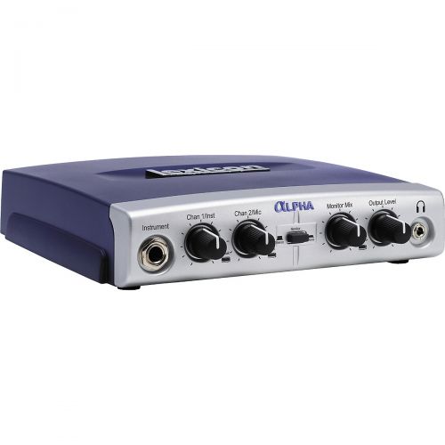  Lexicon},description:Like the Omega and Lambda, the Lexicon Alpha USB Audio Interface is a complete portable desktop recording studio. It offers a 2x2x2 USB IO mixer which is powe