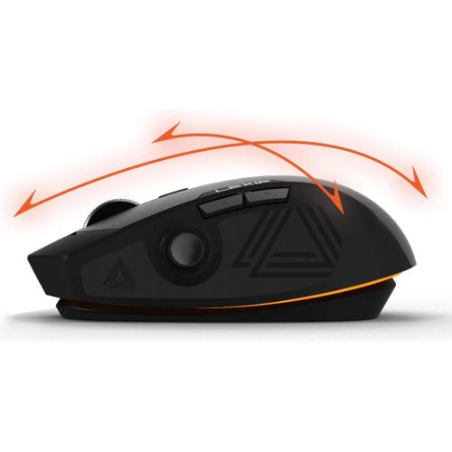  Lexip Pu94 Gaming Mouse-3D Wired and RGB Gamer Mouse-Special 3D Environments and Design Software-2 Joysticks, 6 Buttons and 12 Programmable Directions - Ultimate Glide with 6 Ceram