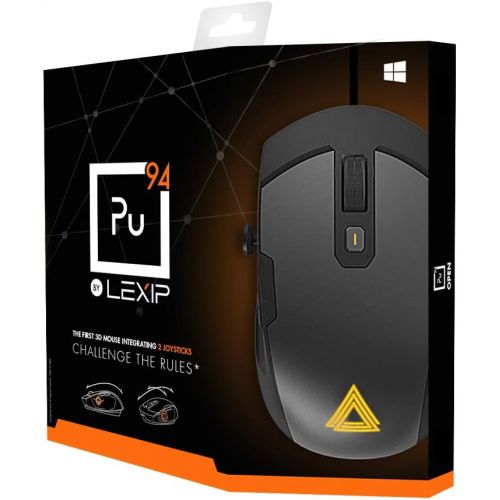  Lexip Pu94 Gaming Mouse-3D Wired and RGB Gamer Mouse-Special 3D Environments and Design Software-2 Joysticks, 6 Buttons and 12 Programmable Directions - Ultimate Glide with 6 Ceram