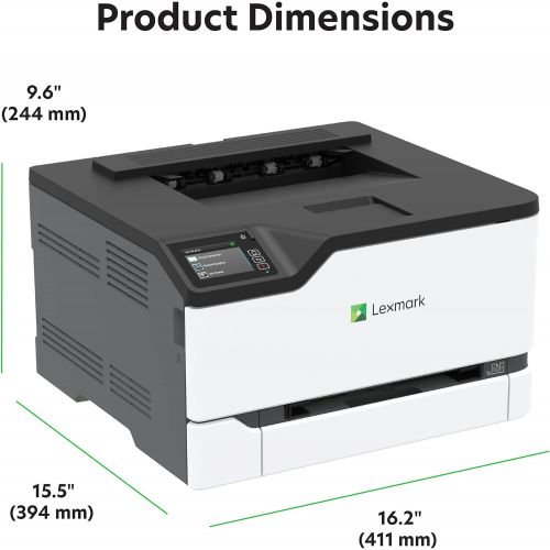  Lexmark C3426dw Color Laser Printer with Interactive Touch Screen, Full-Spectrum Security and Print Speed up to 26 ppm (40N9310),White,Small