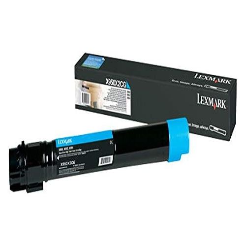  Lexmark X950X2CG Extra High Yield Toner Cartridge for X950, X952, X954 Color Laser MFPs, Cyan