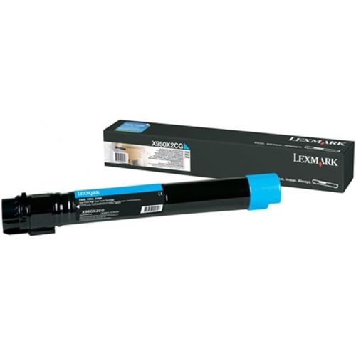  Lexmark X950X2CG Extra High Yield Toner Cartridge for X950, X952, X954 Color Laser MFPs, Cyan