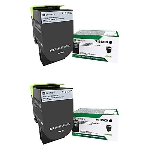  Lexmark 71B10K0 Black Toner Cartridge 2-Pack for CS317, CS417, CS517, CX317, CX417, CX517