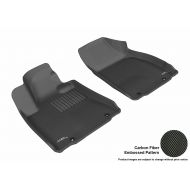 3D MAXpider Front Row Custom Fit All-Weather Floor Mat for Select Lexus RX350/450H Models - Kagu Rubber (Black)