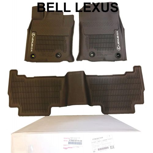  Lexus OEM Factory All Weather Floor MAT Liner Set 2016-2019 GX460 Brown