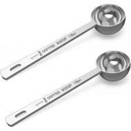 Leyaron Endurance Stainless Steel 1 Tablespoon Measuring Coffee Scoop, Set of 2