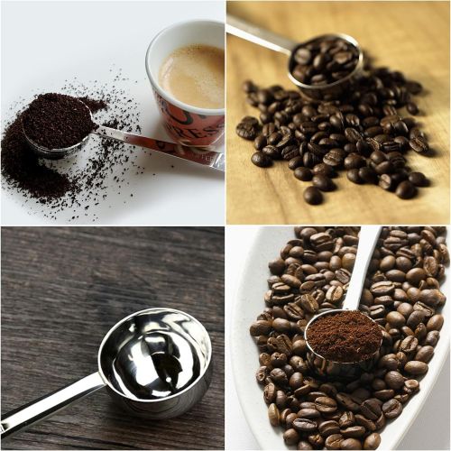  Leyaron Endurance Stainless Steel 1 Tablespoon Measuring Coffee Scoop, Set of 2