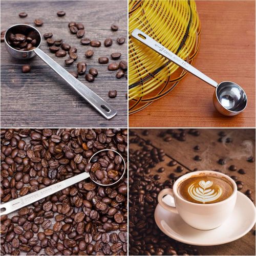  Leyaron Endurance Stainless Steel 1 Tablespoon Measuring Coffee Scoop, Set of 2